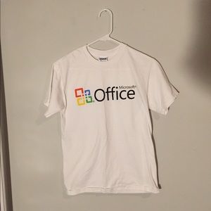 White Microsoft Office Tee